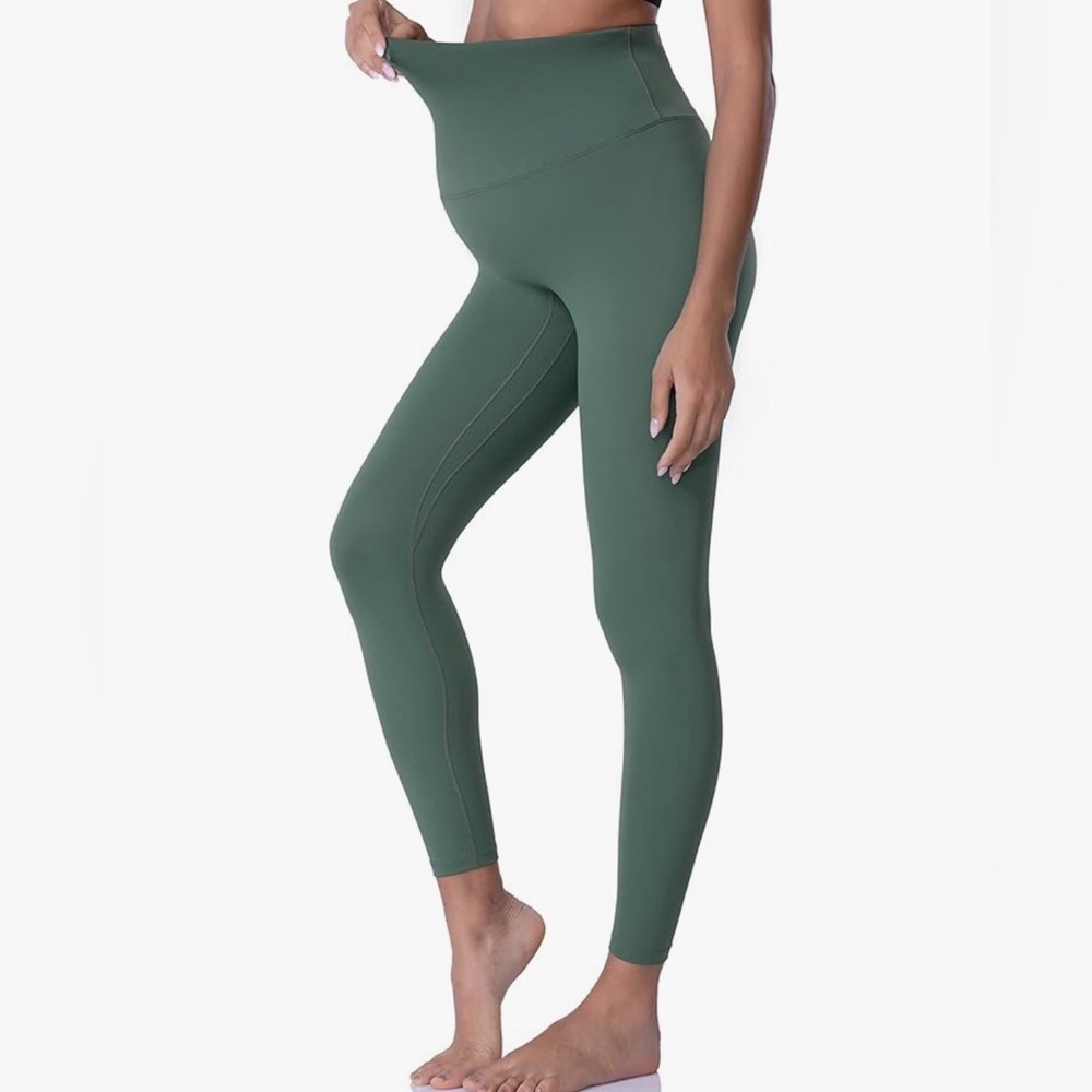 POSHDIVAH Women’s Maternity Leggings Over the Belly Pregnancy Yoga Pants